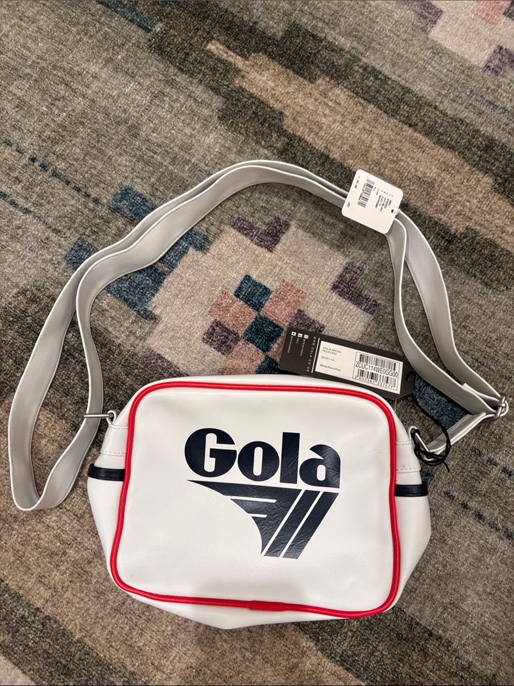 Brand-new Gola White, Red & Navy Belt Bag